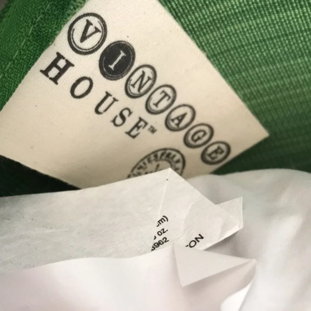 Green Pillow Parker B. Smith Vintage House Duck Feather Fill NWT